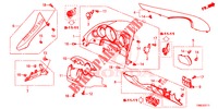 ABBELLIMENTO STRUMENTI (COTE DE CONDUCTEUR) (RH) per Honda CIVIC TOURER DIESEL 1.6 EX 5 Porte 6 velocità manuale 2015