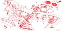 ABBELLIMENTO STRUMENTI (COTE DE PASSAGER) (RH) per Honda CIVIC TOURER DIESEL 1.6 EX 5 Porte 6 velocità manuale 2015