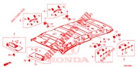FODERA TETTO  per Honda CIVIC TOURER DIESEL 1.6 EX 5 Porte 6 velocità manuale 2015