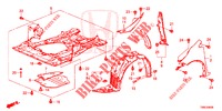 PARAFANGHI ANTERIORI  per Honda CIVIC TOURER DIESEL 1.6 EX 5 Porte 6 velocità manuale 2015
