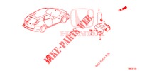 VISTA POSTERIORE ANTENNA / CAMERA GPS per Honda CIVIC TOURER DIESEL 1.6 EX 5 Porte 6 velocità manuale 2015