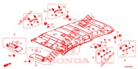 FODERA TETTO  per Honda CIVIC TOURER DIESEL 1.6 EXGT 5 Porte 6 velocità manuale 2015