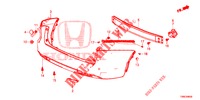 PARAURTI POSTERIORE  per Honda CIVIC TOURER DIESEL 1.6 EXGT 5 Porte 6 velocità manuale 2015