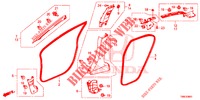 ABBELLIMENTO PILASTRO (RH) per Honda CIVIC TOURER DIESEL 1.6 SE 5 Porte 6 velocità manuale 2015