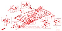 FODERA TETTO  per Honda CIVIC TOURER DIESEL 1.6 SE 5 Porte 6 velocità manuale 2015