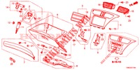 ABBELLIMENTO STRUMENTI (COTE DE PASSAGER) (RH) per Honda CIVIC TOURER DIESEL 1.6 ES 5 Porte 6 velocità manuale 2016