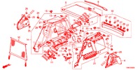 FODERAMENTO LATO BAULE  per Honda CIVIC TOURER DIESEL 1.6 ES 5 Porte 6 velocità manuale 2016