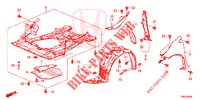 PARAFANGHI ANTERIORI  per Honda CIVIC TOURER DIESEL 1.6 ES 5 Porte 6 velocità manuale 2016