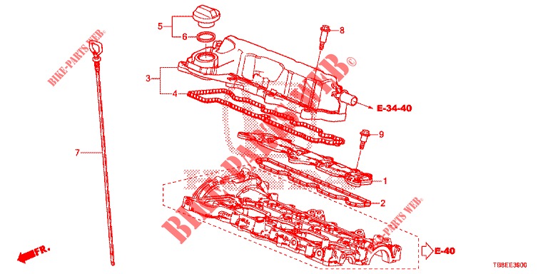 CAMERA ASPIRATORE (DIESEL) per Honda CIVIC TOURER DIESEL 1.6 EXGT 5 Porte 6 velocità manuale 2016