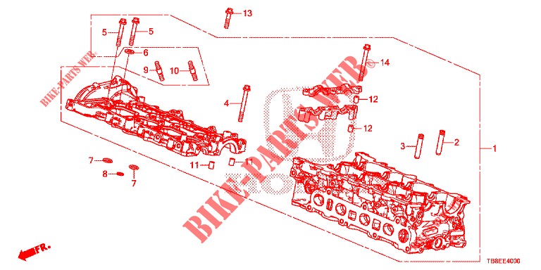 COPERTURA TESTA CILINDRO (DIESEL) per Honda CIVIC TOURER DIESEL 1.6 EXGT 5 Porte 6 velocità manuale 2016