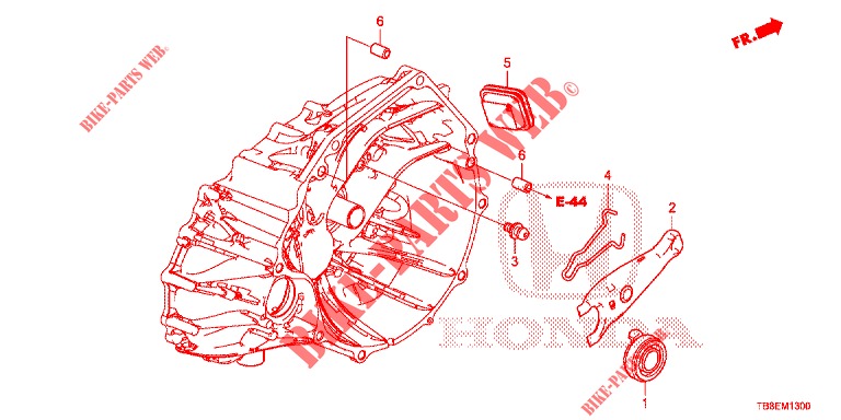 RILASCIA INNESTO (DIESEL) per Honda CIVIC TOURER DIESEL 1.6 EXGT 5 Porte 6 velocità manuale 2016