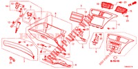 ABBELLIMENTO STRUMENTI (COTE DE PASSAGER) (RH) per Honda CIVIC TOURER DIESEL 1.6 ES 5 Porte 6 velocità manuale 2017