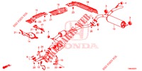 CONDOTTO SCARICO/SILENZIATORE (DIESEL) per Honda CIVIC TOURER DIESEL 1.6 ES 5 Porte 6 velocità manuale 2017