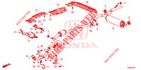 CONDOTTO SCARICO/SILENZIATORE (DIESEL) per Honda CIVIC TOURER DIESEL 1.6 EX 5 Porte 6 velocità manuale 2017
