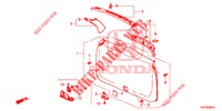 FODERA PORTELLONE/ FODERAMENTO PANNELLO(2D)  per Honda CR-V 2.0 ES 5 Porte 5 velocità automatico 2013