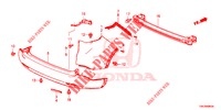 PARAURTI POSTERIORE  per Honda CR-V 2.0 ES 5 Porte 5 velocità automatico 2013