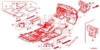 STOINO PAVIMENTO/ISOLATORE  per Honda CR-V 2.0 ES 5 Porte 5 velocità automatico 2013