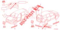 EMBLEME/ETICHETTE CAUZIONE  per Honda CR-V HYBRID 2.0 BASE 5 Porte Electronico CVT 2020