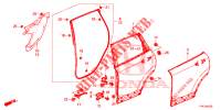PANNELLI PORTIERE POST.  per Honda CR-V HYBRID 2.0 BASE 5 Porte Electronico CVT 2020