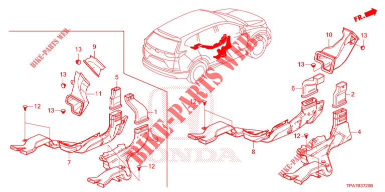 CONDOTTO  per Honda CR-V HYBRID 2.0 BASE 5 Porte Electronico CVT 2020